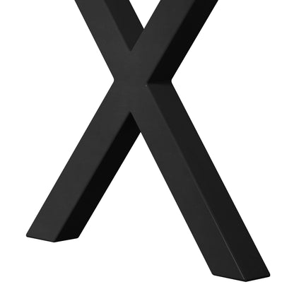 Elegant Marble X-Shape Dining Table