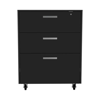 Medford 3-Drawer Cabinet - Black