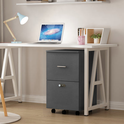 Lock Box File Cabinet - Dark Grey