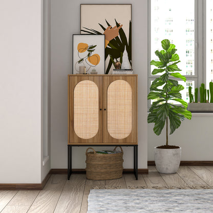 Rattan Haven Cabinet - Walnut