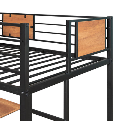 Venetian Vista Loft Bed  With Desk -Black