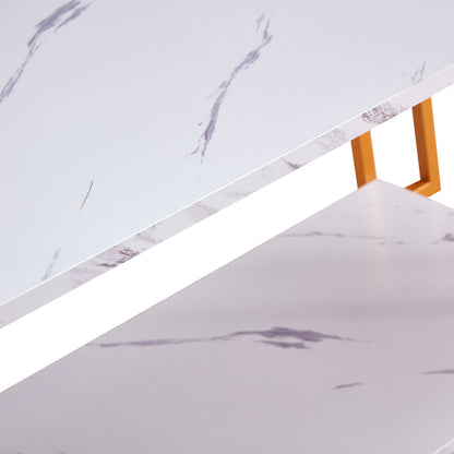 Luxor Gold Marble Coffee Table