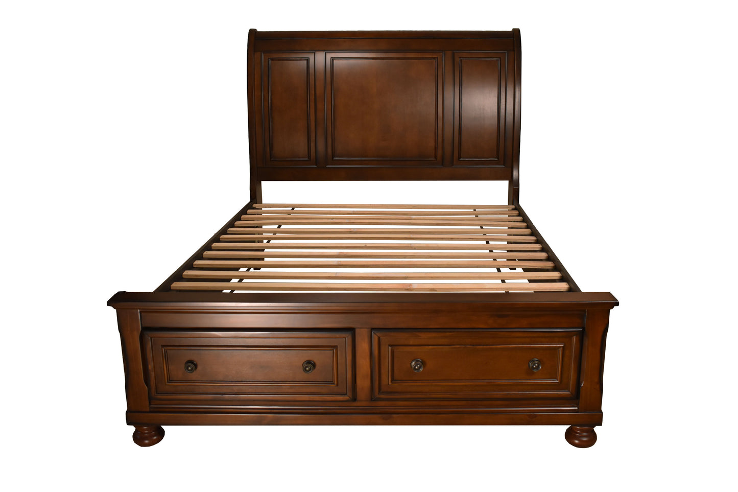 Royal Walnut Storage Bed