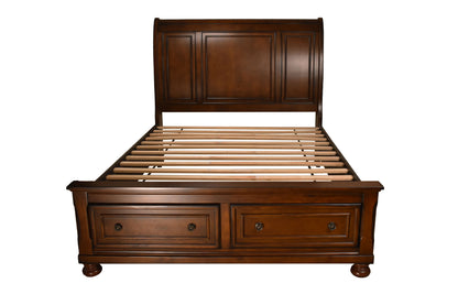 Royal Walnut Storage Bed