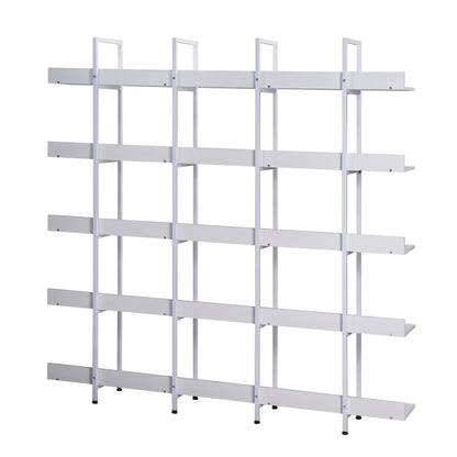 Vintage Metal Frame Bookshelf - White