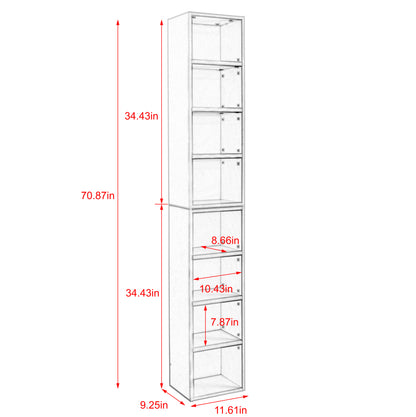 Slim Storage Cabinet - Pink