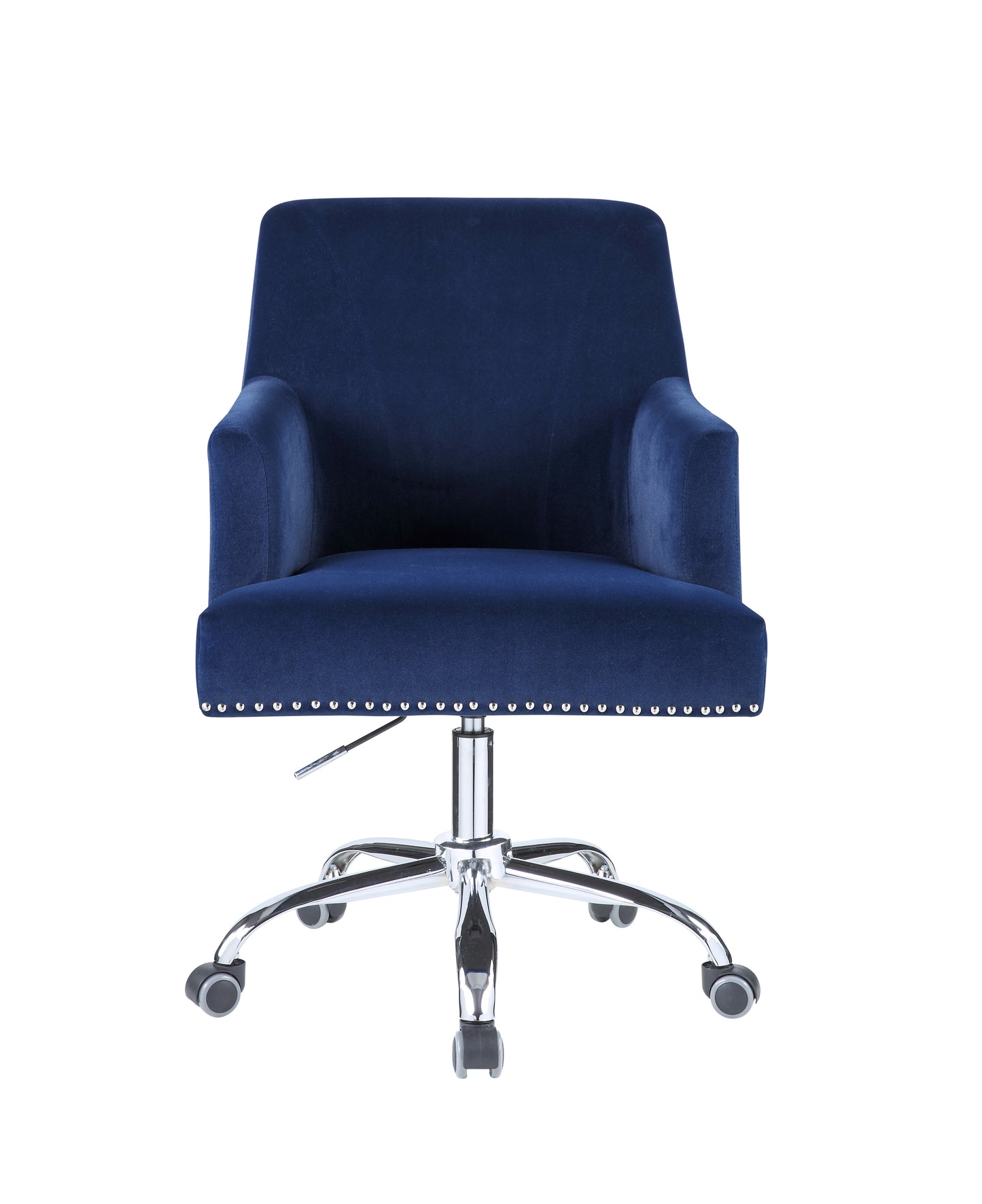 Velvet Chrome Office Chair