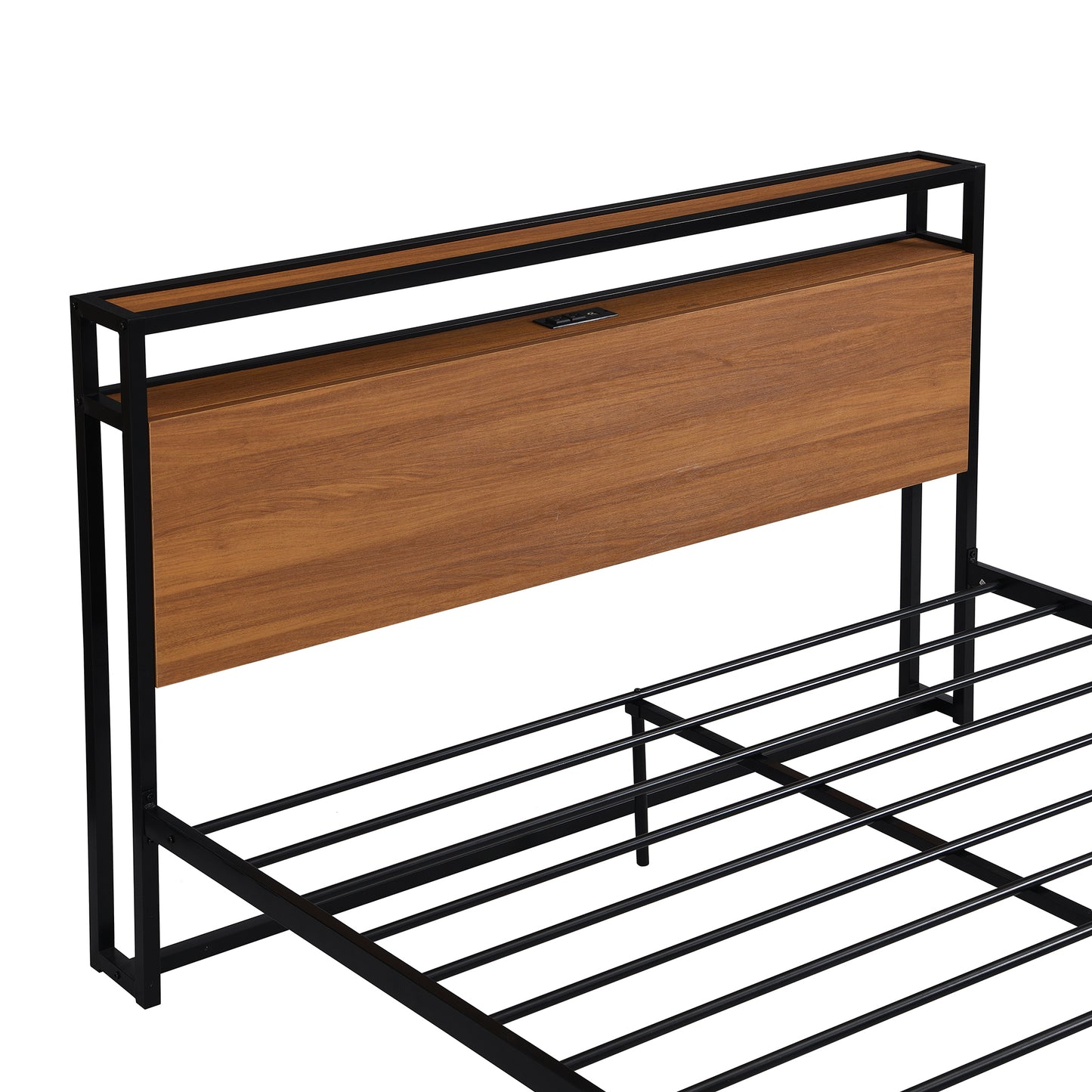 Jeern Queen Size Platform Bed Frame - Black