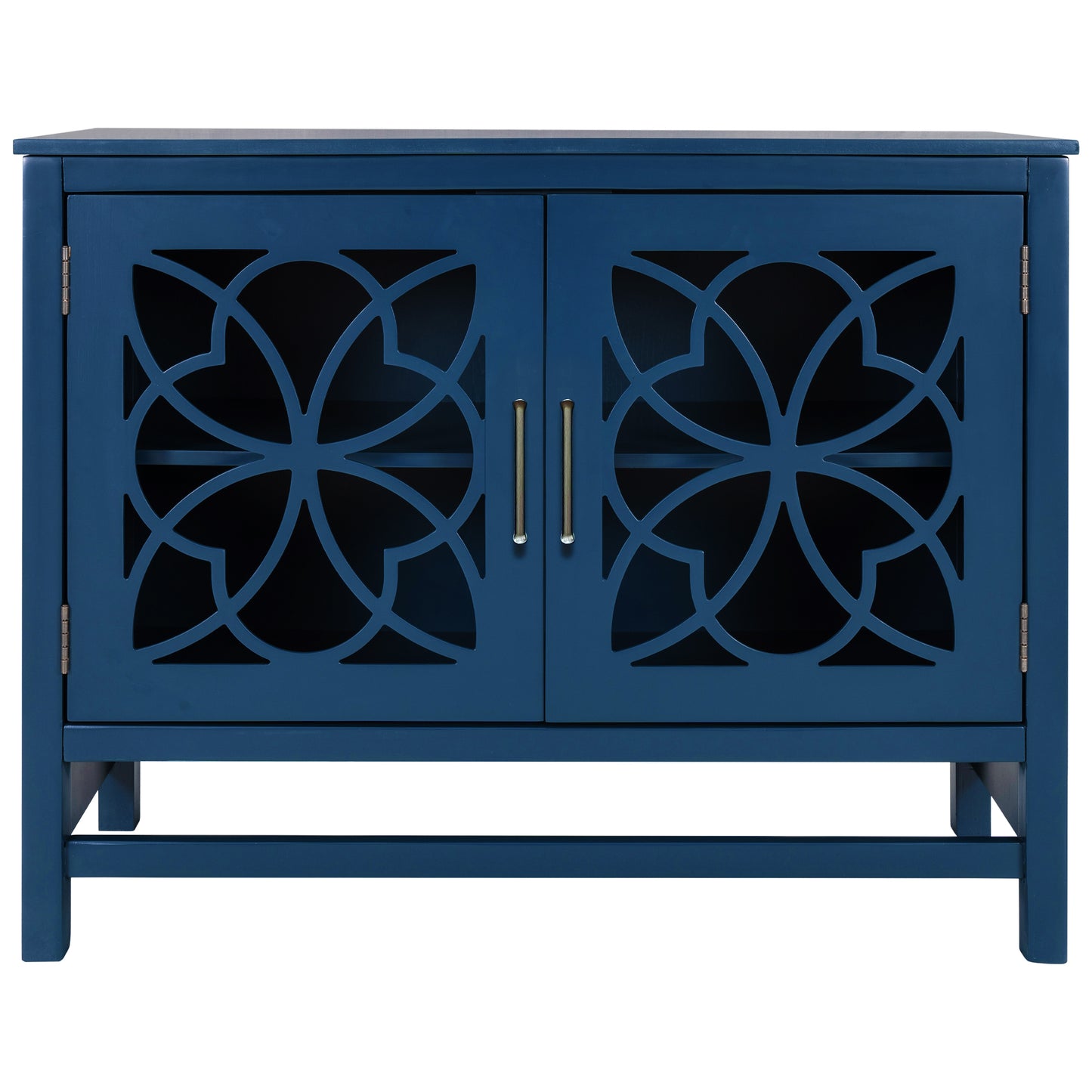 Navy Blue Elegance Wood Cabinet
