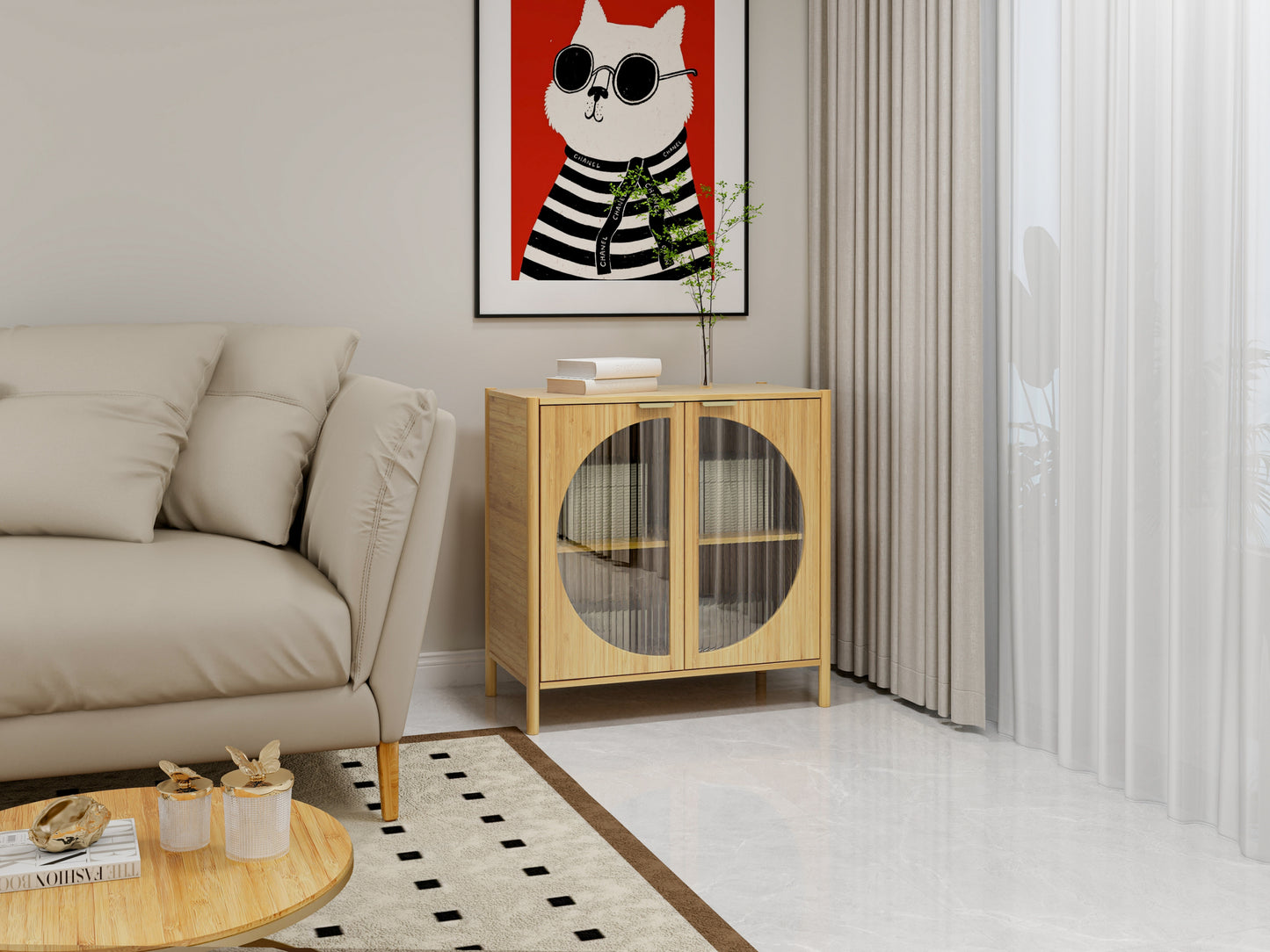 Natural Bamboo Cabinet