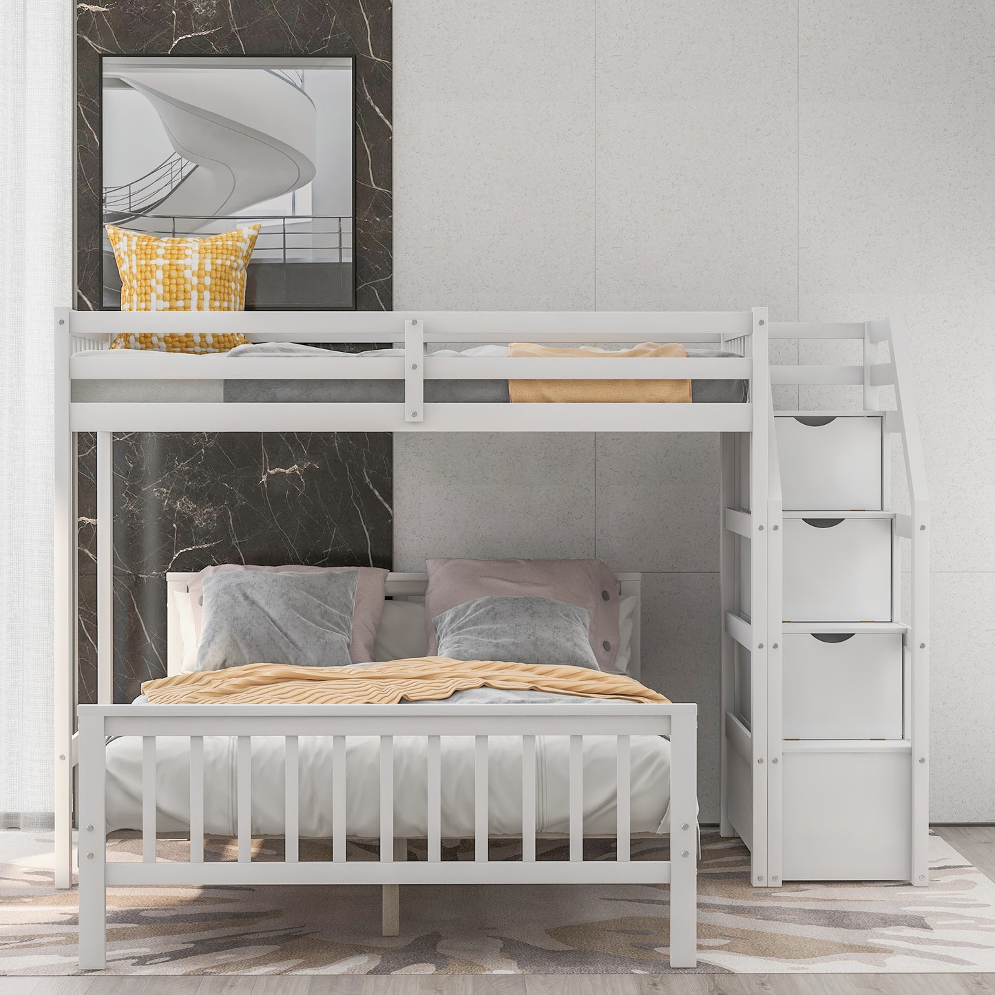 Snowy Steps Loft Bed