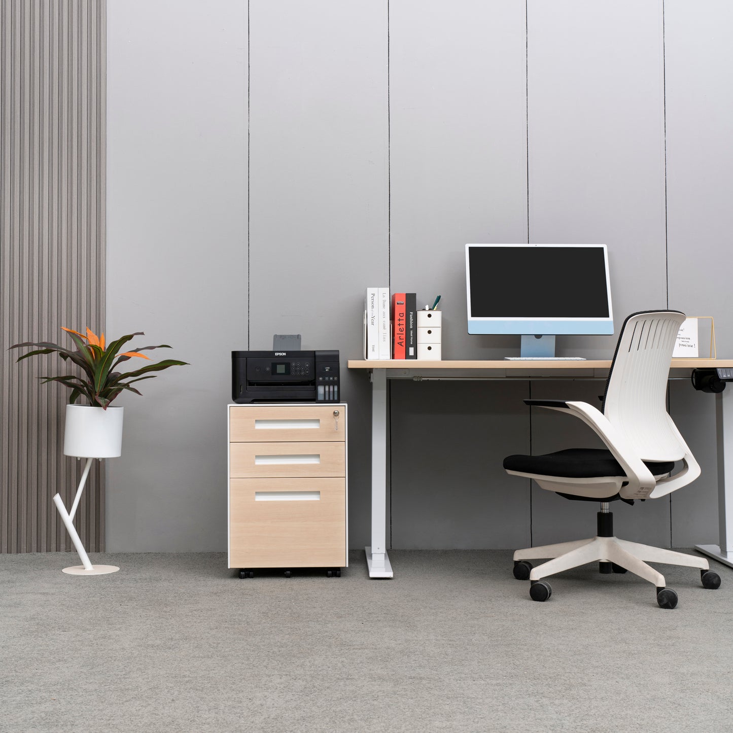 Compact 3 Drawer Mobile File Cabinet - Chery