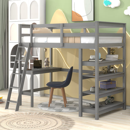 Gray Haven Loft Bed