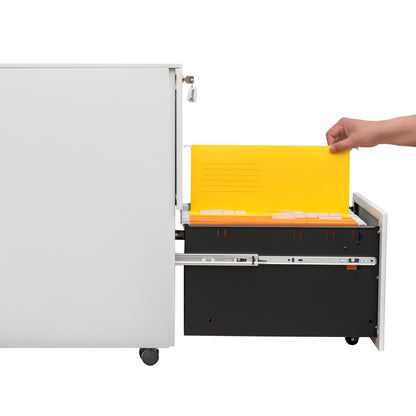 Secure File Cabinet - White
