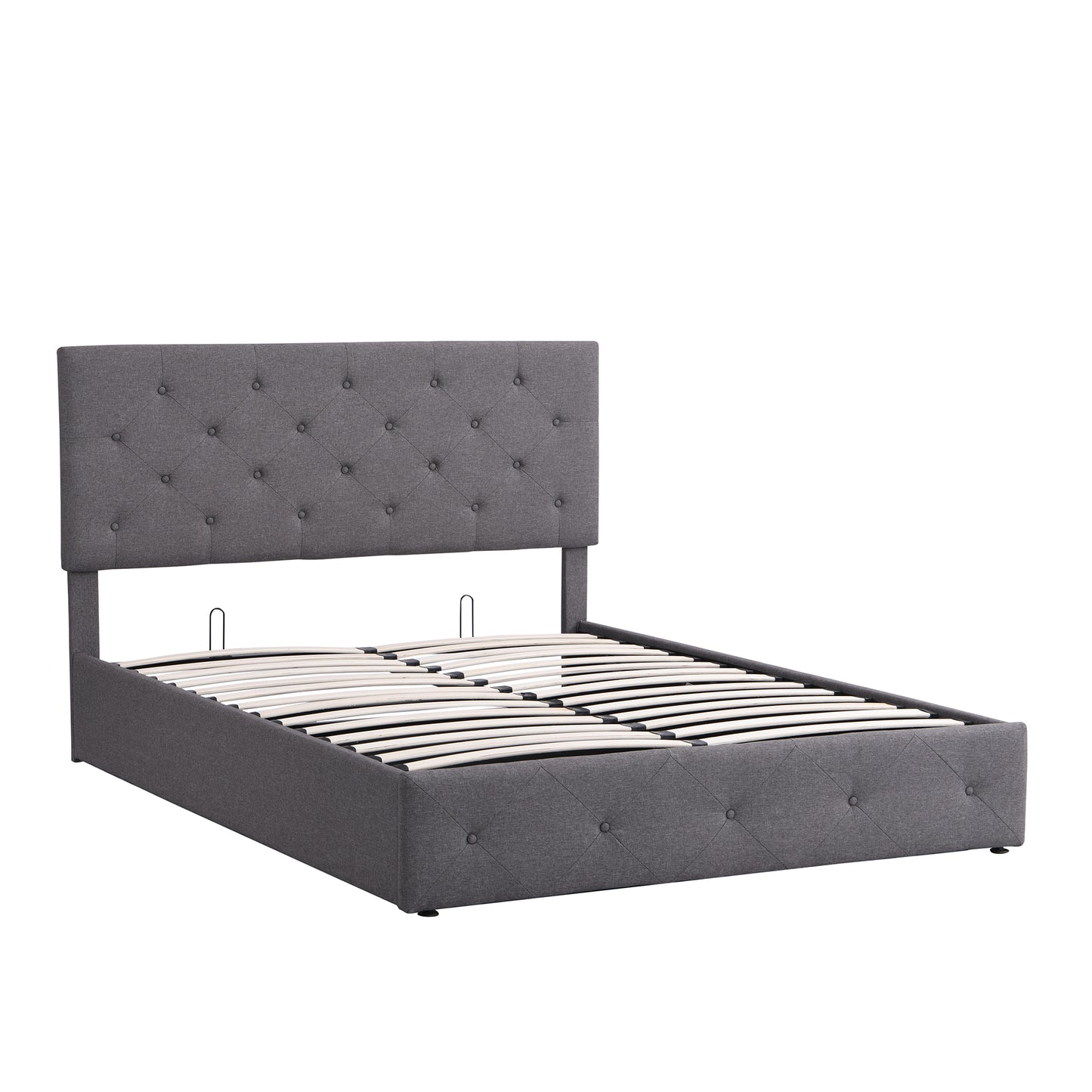 Royal Rest Upholstered Platform Bed - Gray