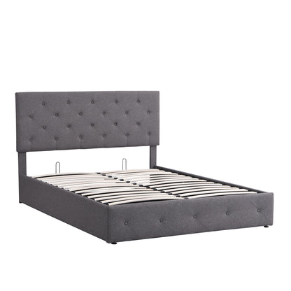 Royal Rest Upholstered Platform Bed - Gray