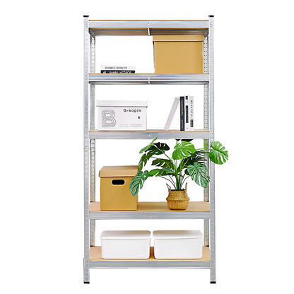 Silver Max Storage 5-Tier Utility Shelves - M
