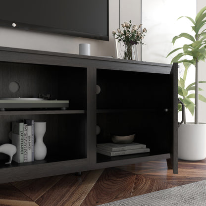 Elegant Ebony Entertainment Hub