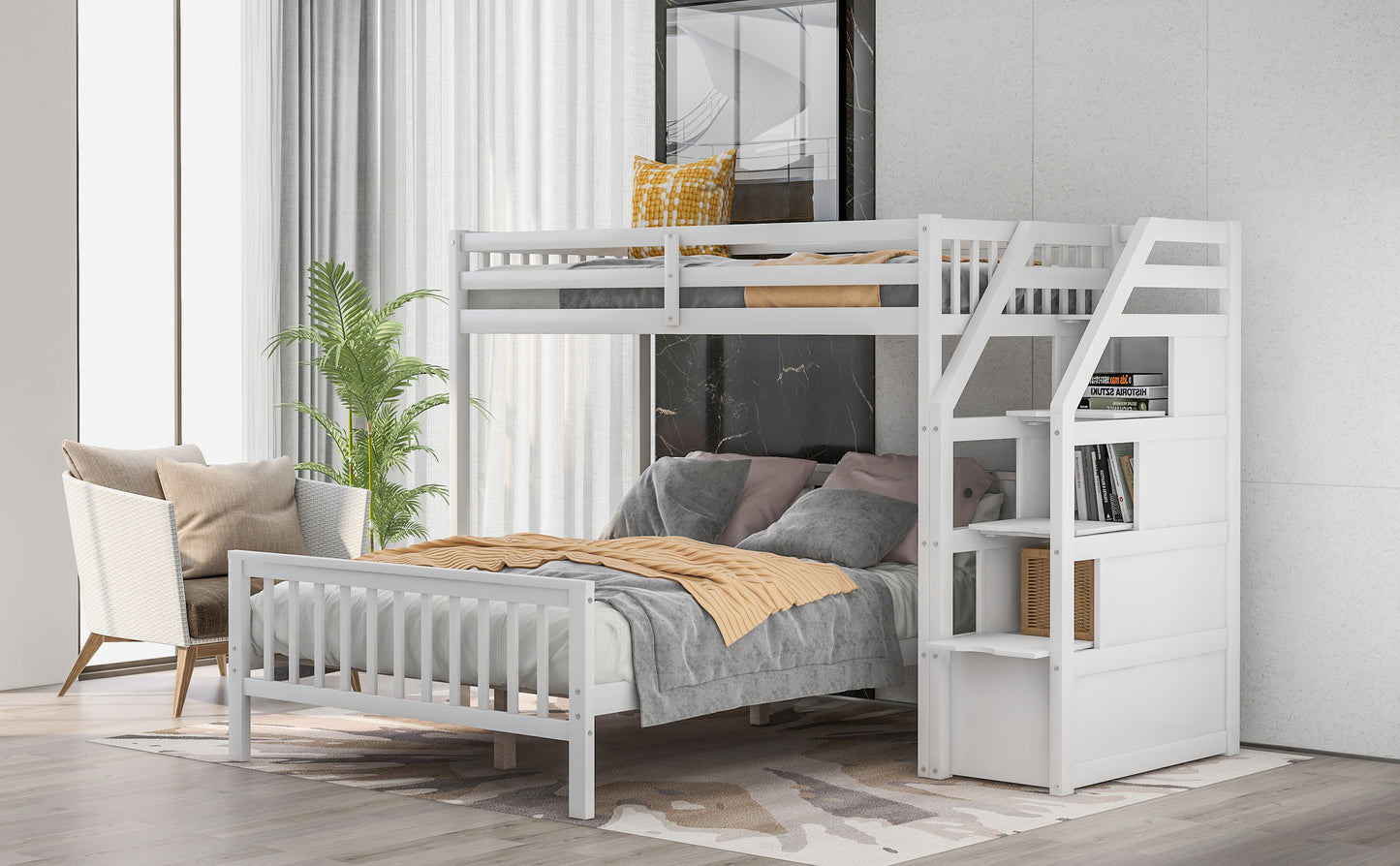 Snowy Steps Loft Bed