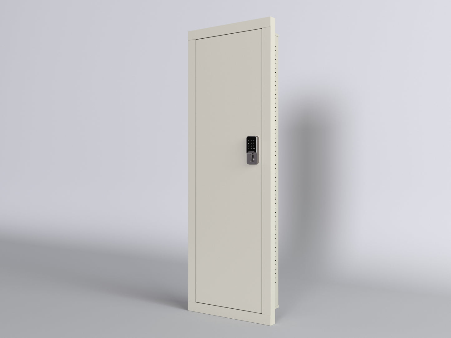 In Wall Gun Safe Keypad Entry - White