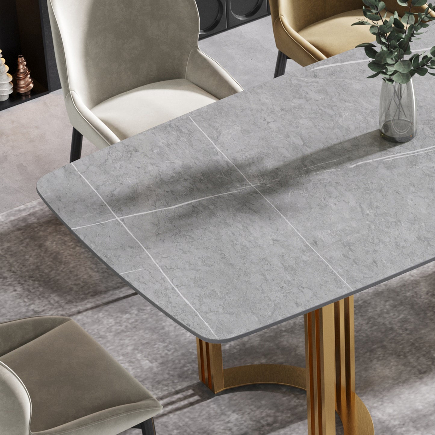 Golden Curve Dining Table