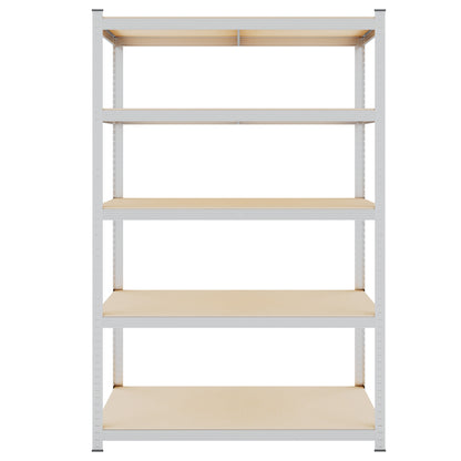 Silver Max Storage 5-Tier Utility Shelves - L