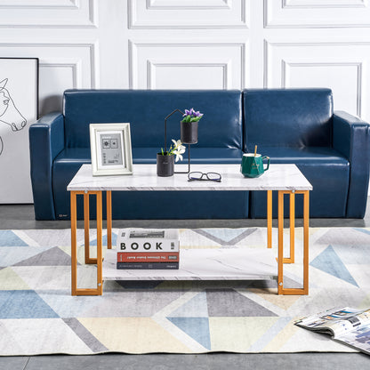 Luxor Gold Marble Coffee Table