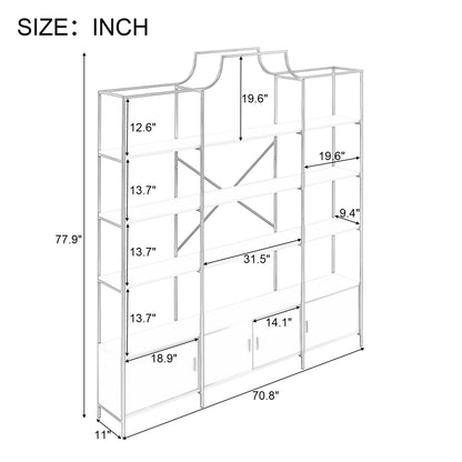 X Bar Gold Frame Bookcase