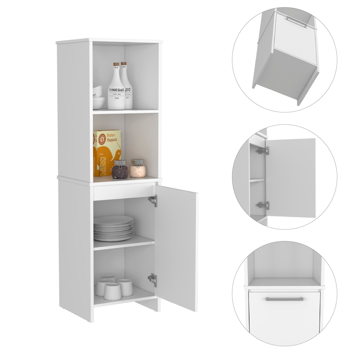 Mobile Filing Cabinet - White
