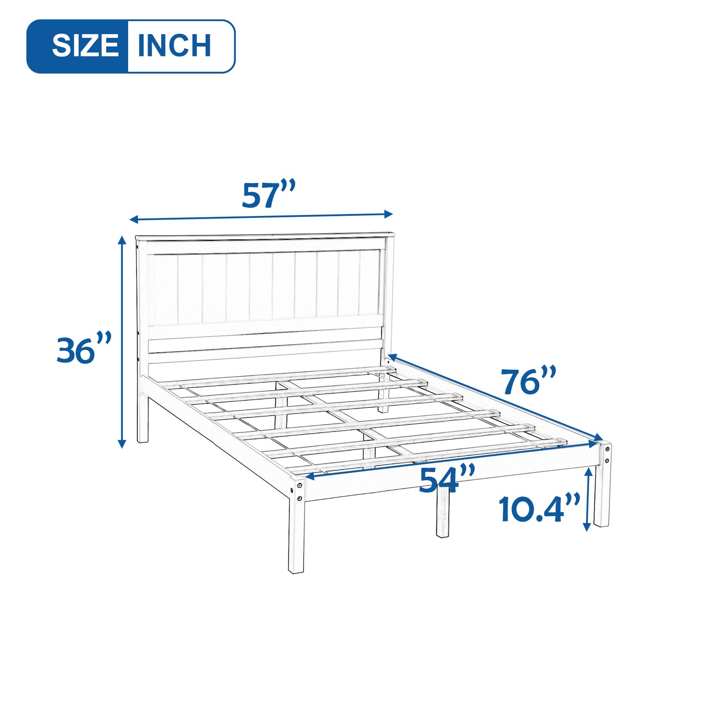 Rhoda Full Size Platform Bed Frame - Espresso