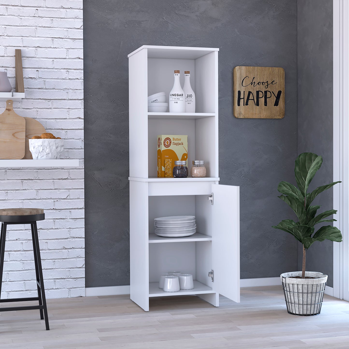 Mobile Filing Cabinet - White