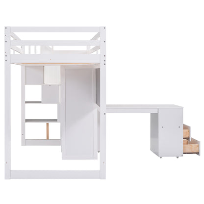 Smart Space Twin Loft Bed : The Ultimate Study and Storage Solution