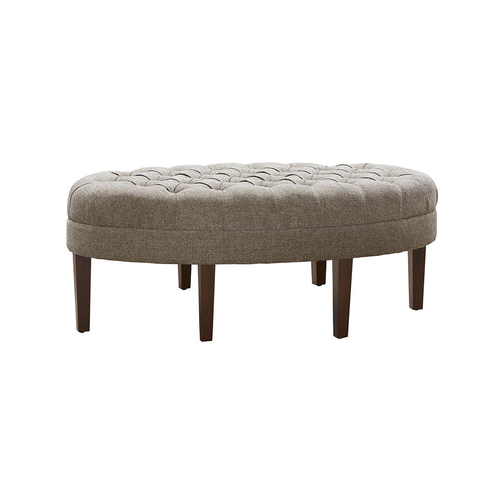 Surfboard Tufted Ottoman - Beige