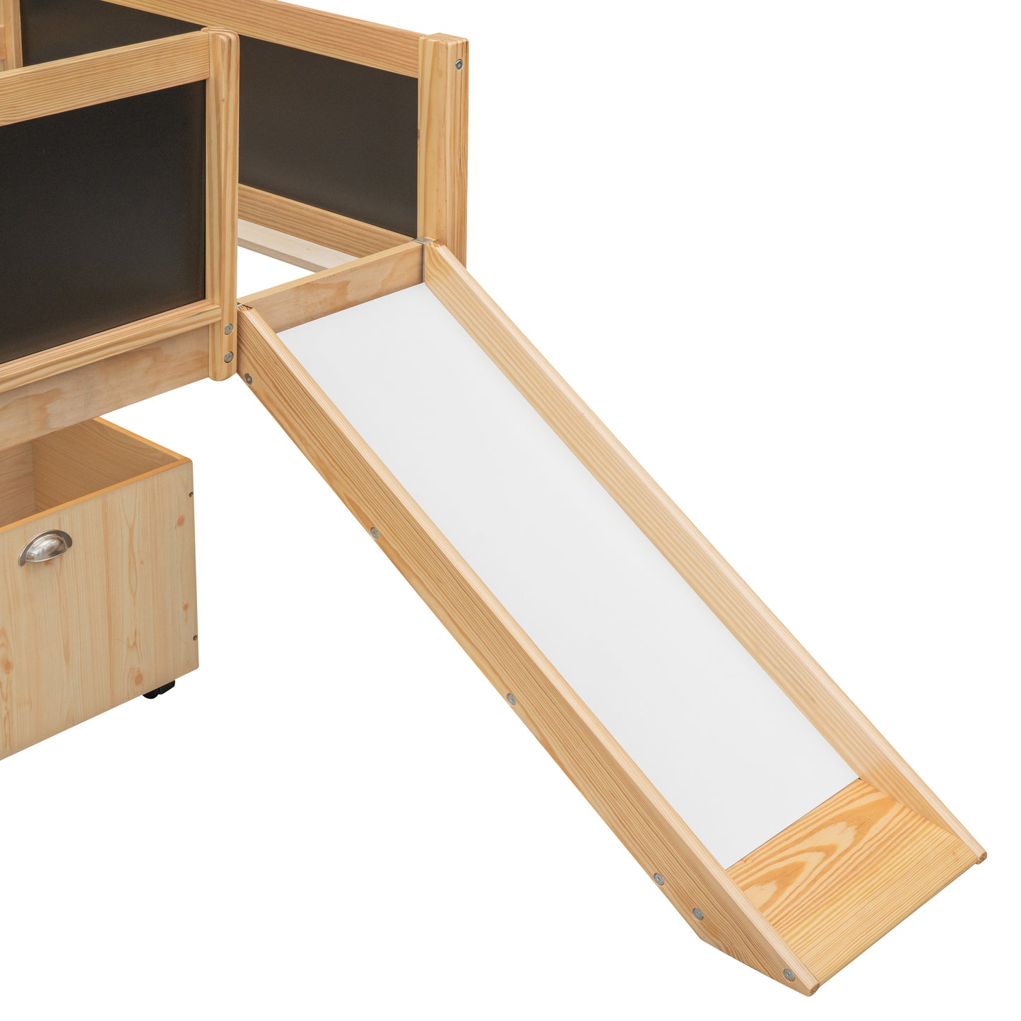 Nature's Haven Twin Loft Bed with Dual Storage