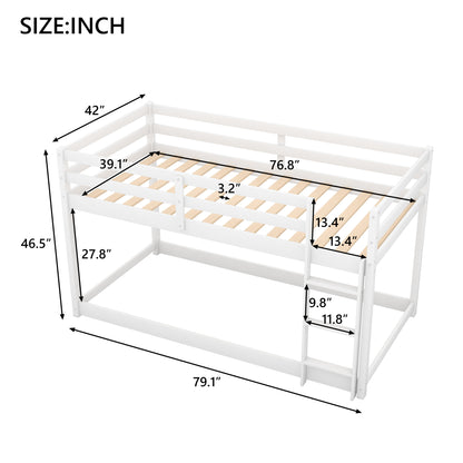 Cloud Haven Twin Bunk Bed - White