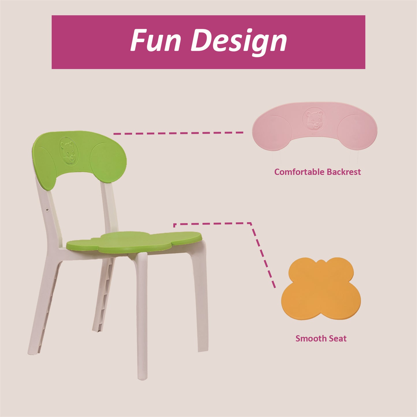 Kids Table and Chair Set - Multicolor