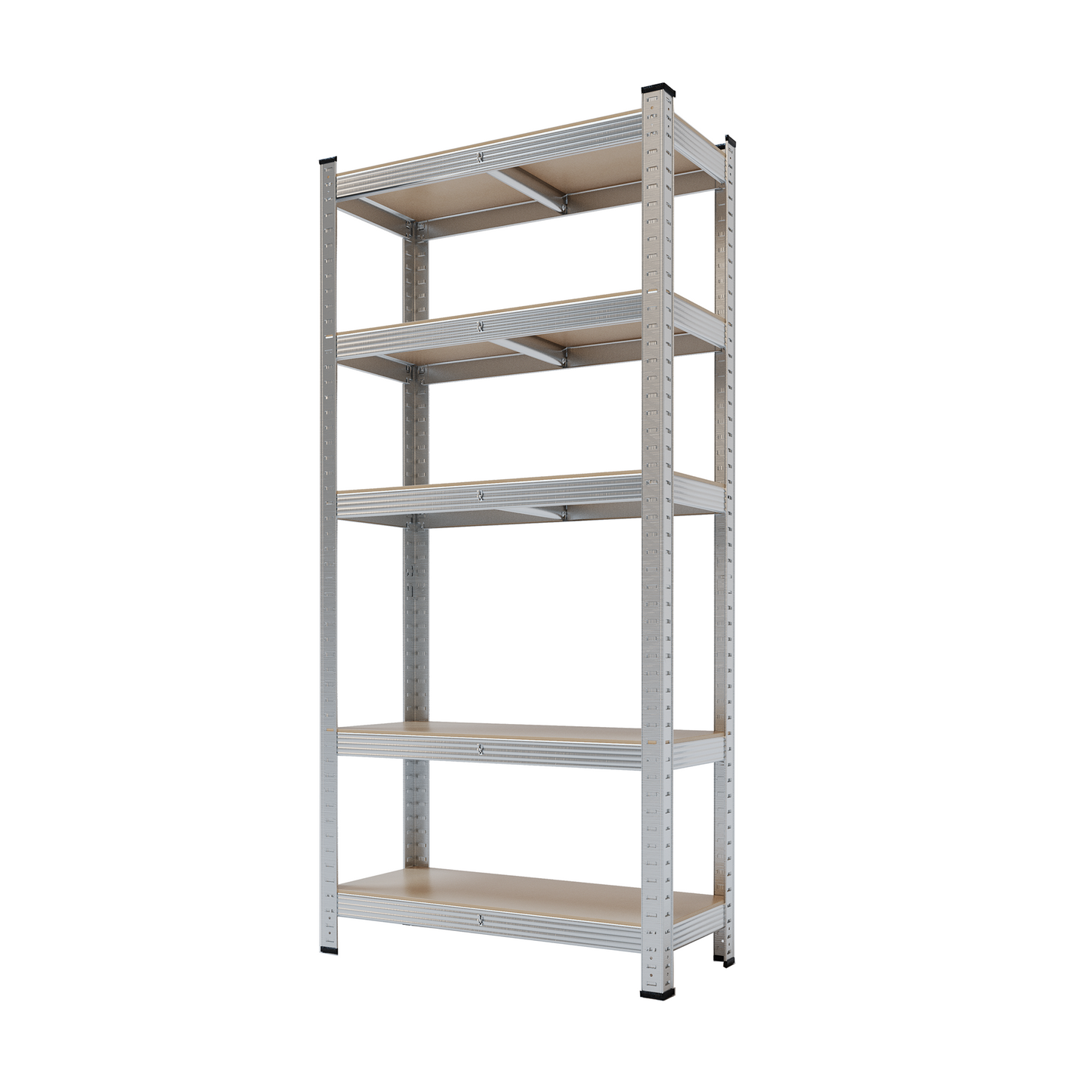 Silver Max Storage 5-Tier Utility Shelves - M