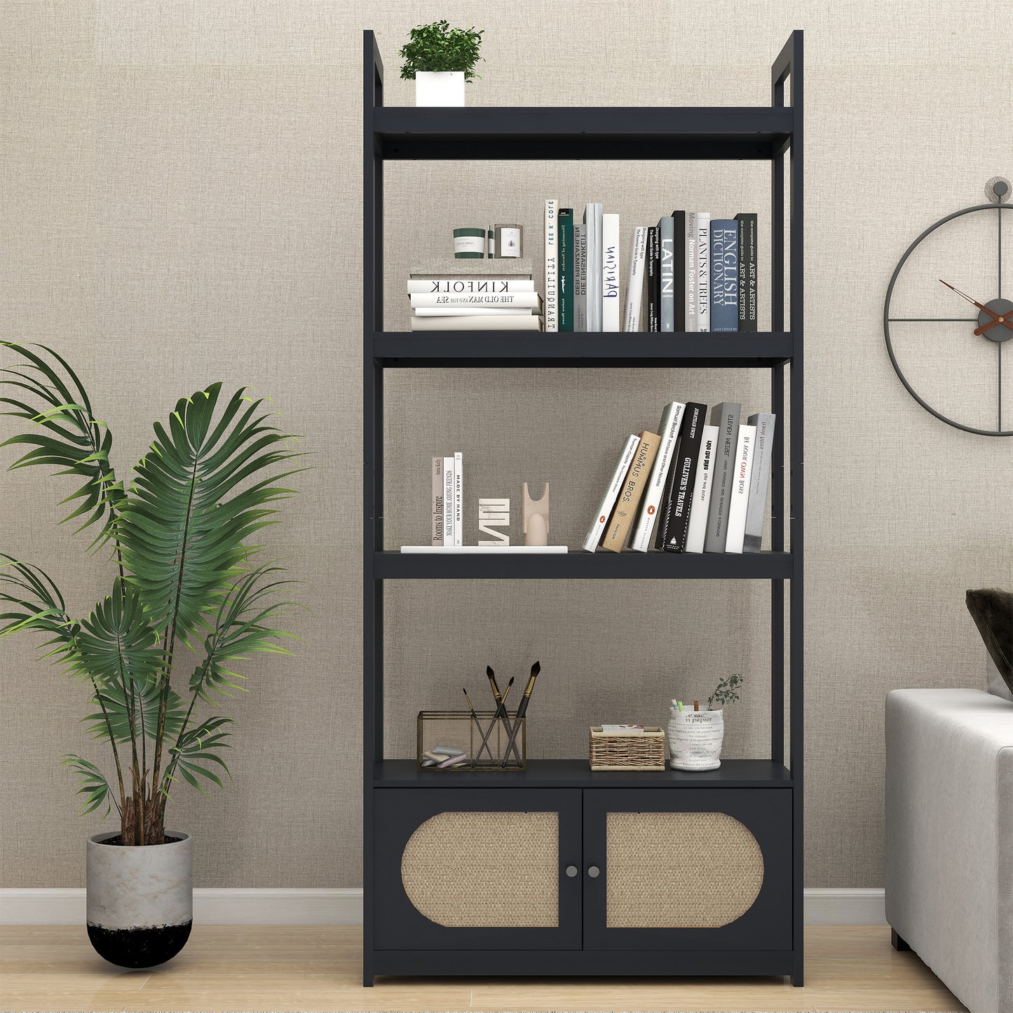 Cane Craft 4-tier Storage Rack with Doors