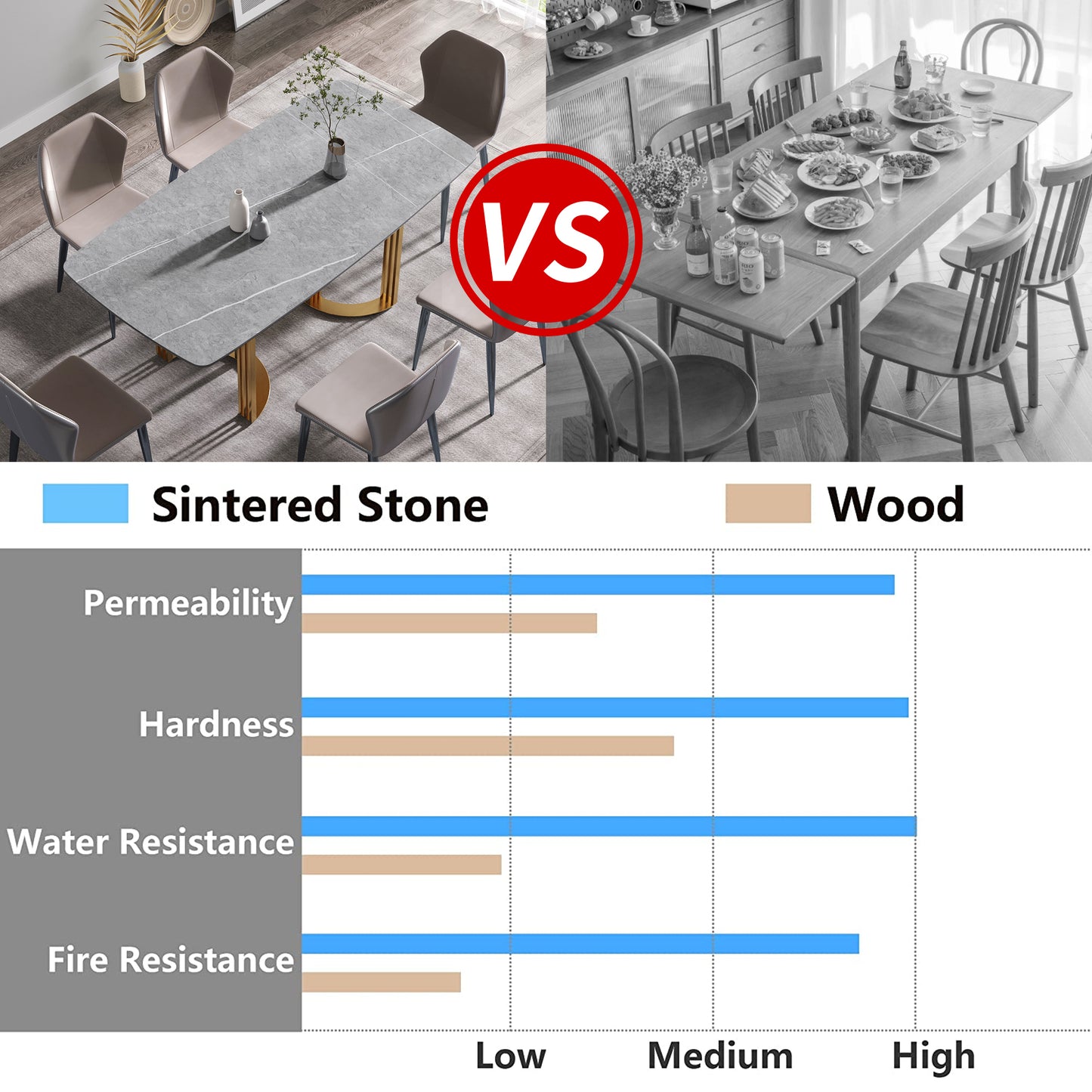 Golden Curve Dining Table