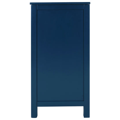 Navy Blue Elegance Wood Cabinet