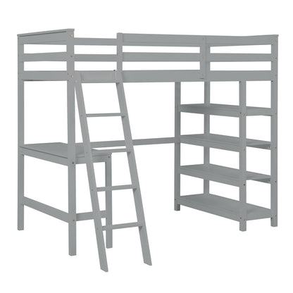 Gray Haven Loft Bed