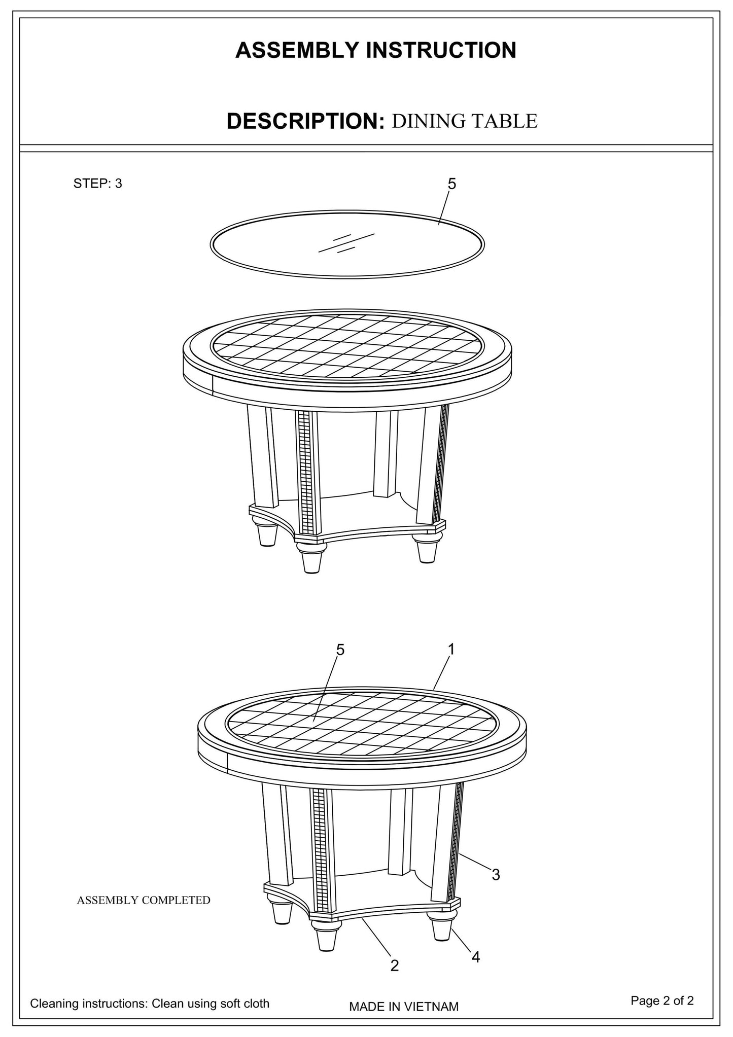 Elegant Heritage Dining Set