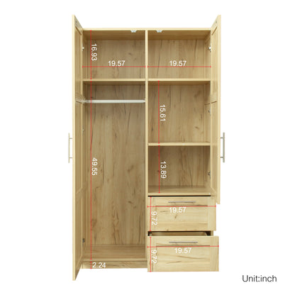 Elegant Oak Haven Wardrobe and Kitchen Cabinet
