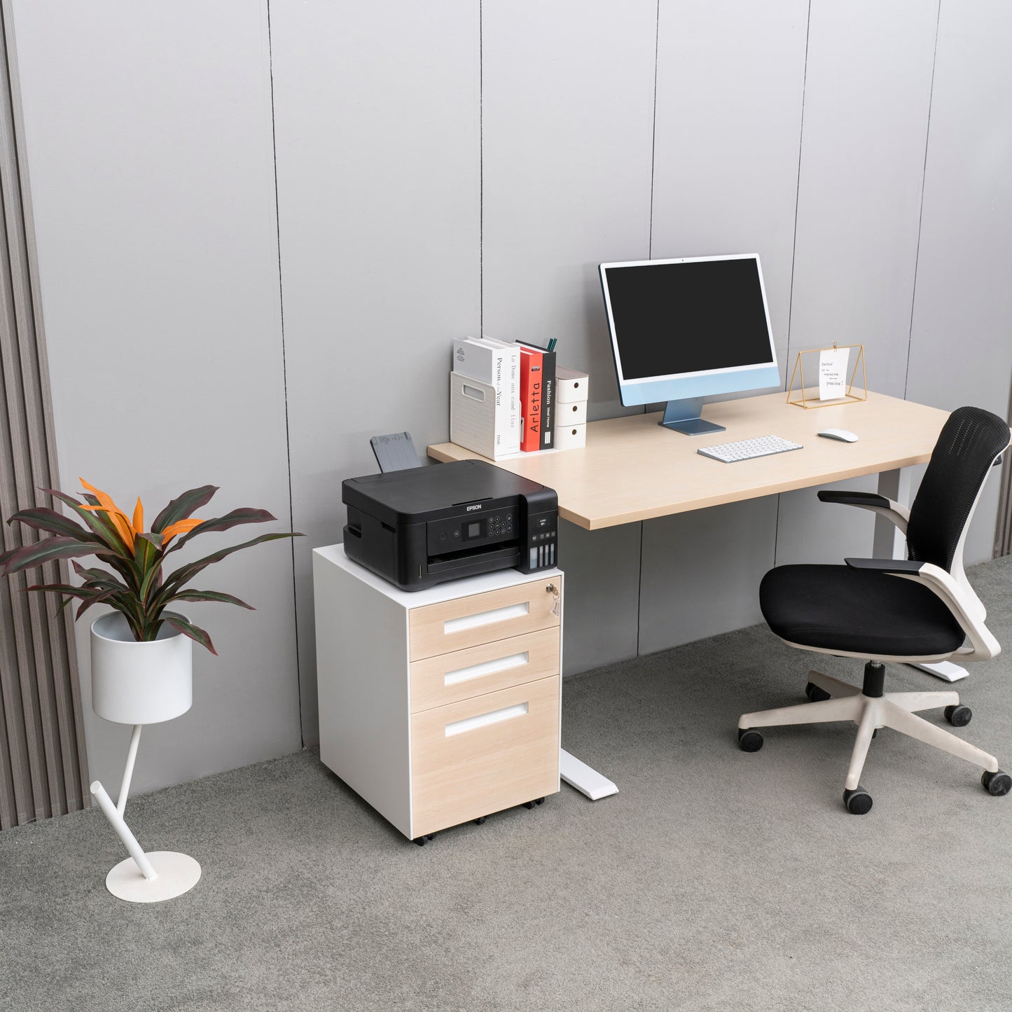 Compact 3 Drawer Mobile File Cabinet - Chery