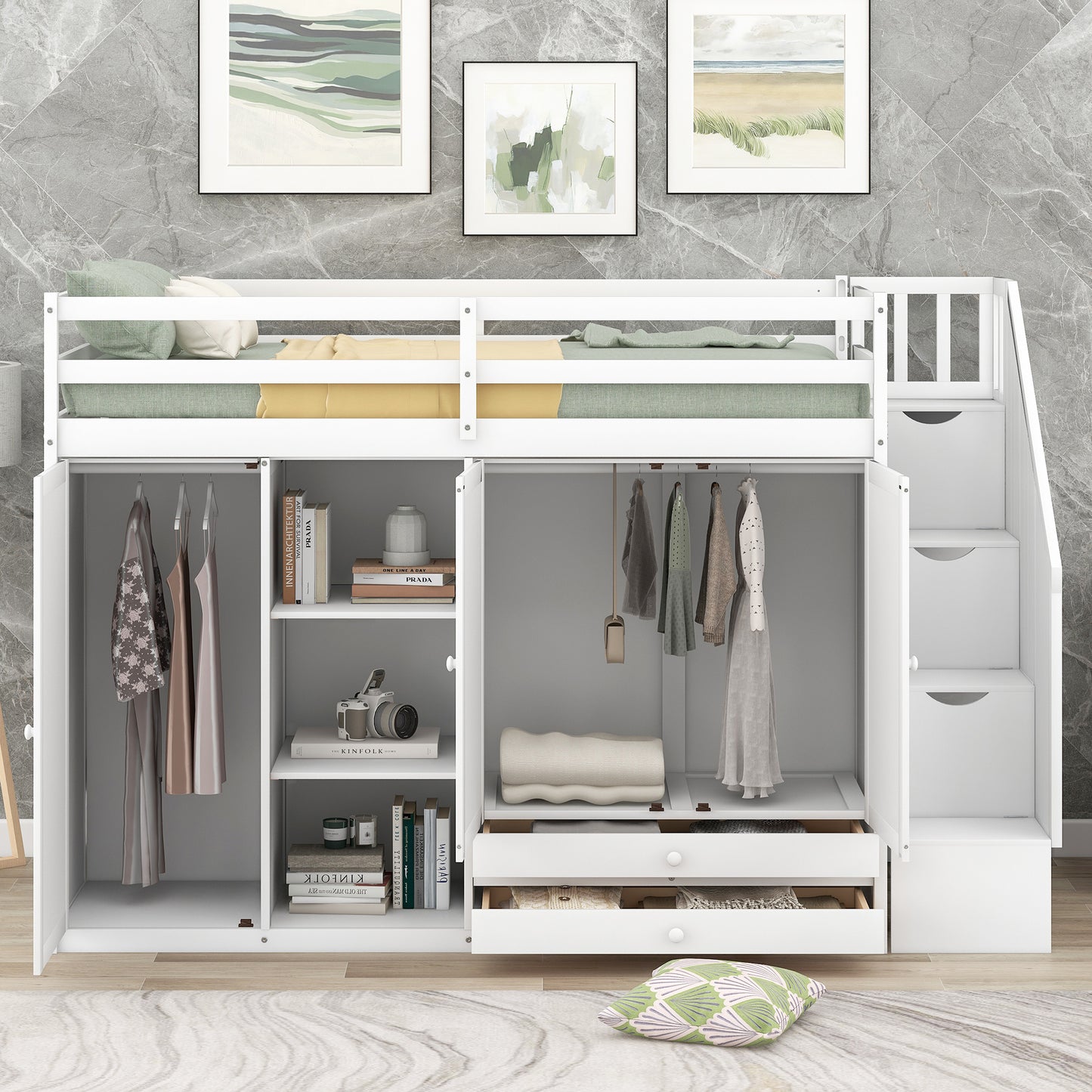 Lofty Haven: The Ultimate Storage Bed