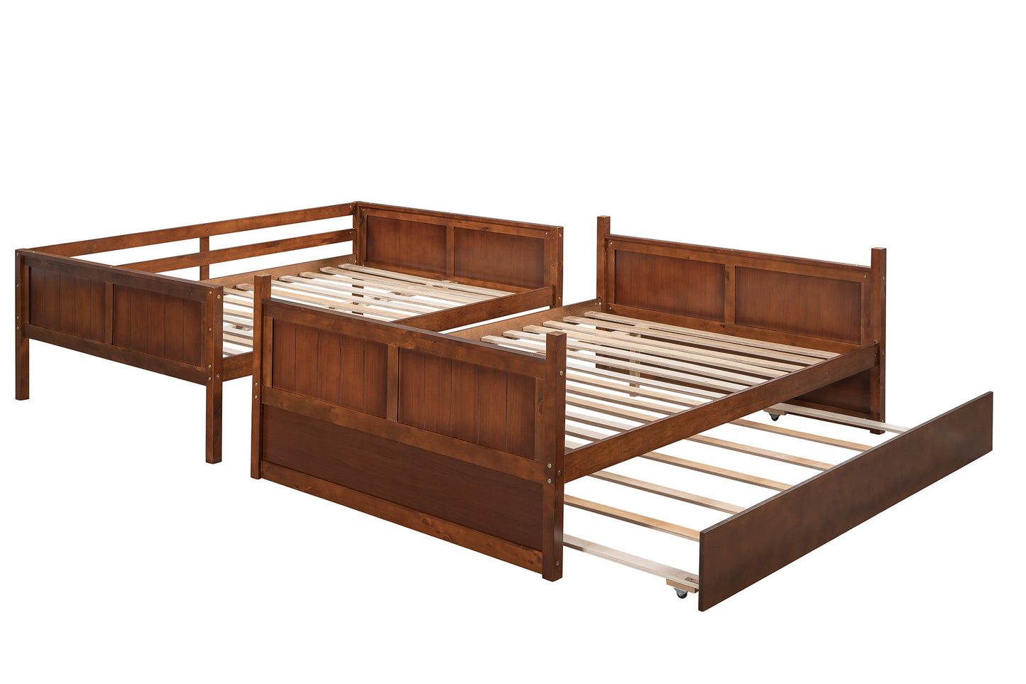 Walnut Dreamland Bunk Bed with Twin Trundle
