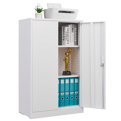 Secure Guard Storage Metal Cabinet - White