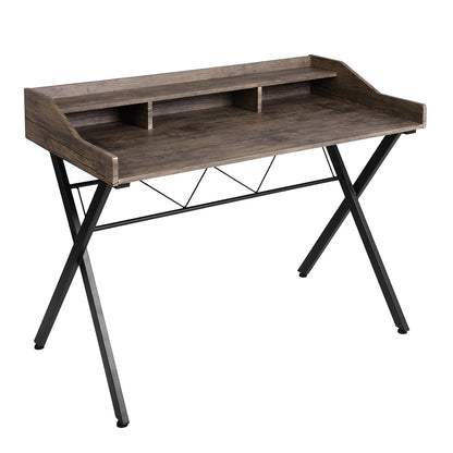 Cubi Computer Desk - Beige & White