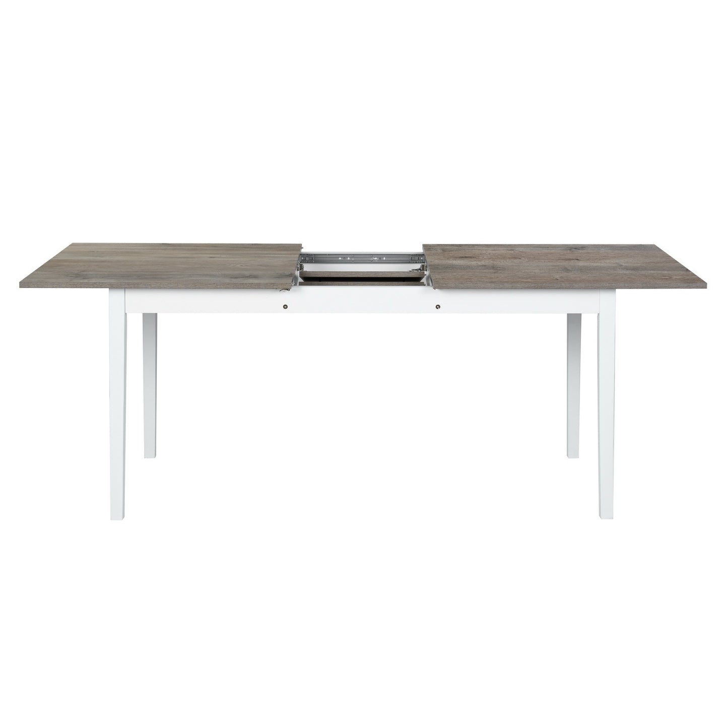 Elegant Extendable Grey Dining Table