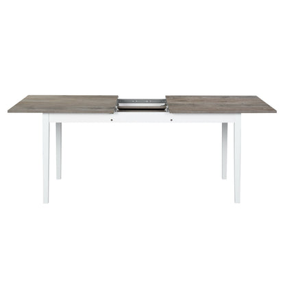 Elegant Extendable Grey Dining Table